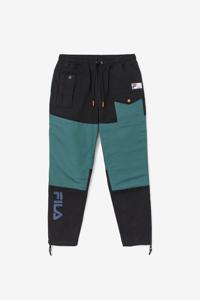 Fila Pants Mens Black Amazon Cargo - Ireland 68573-LWTX